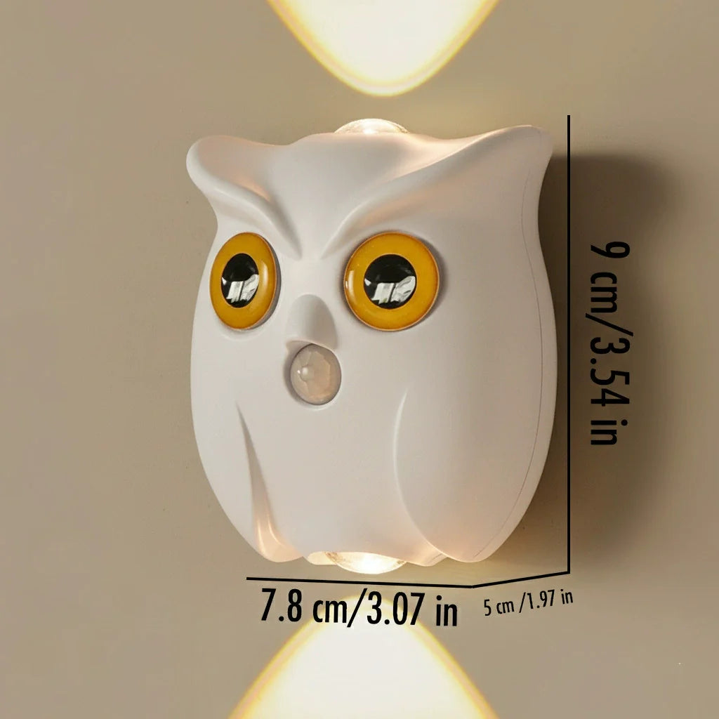 Smart Owl Nightlight Wall Lamp with Motion Sensor - Fesara