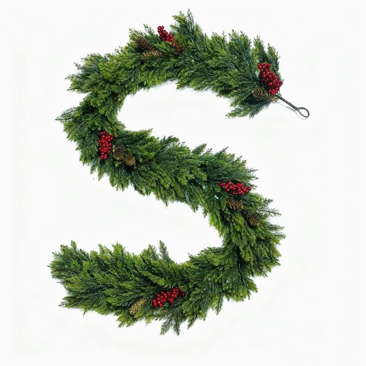Fresh Greenery Holiday Door Wreath