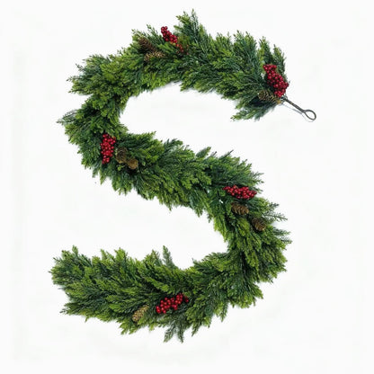 Fresh Greenery Holiday Door Wreath