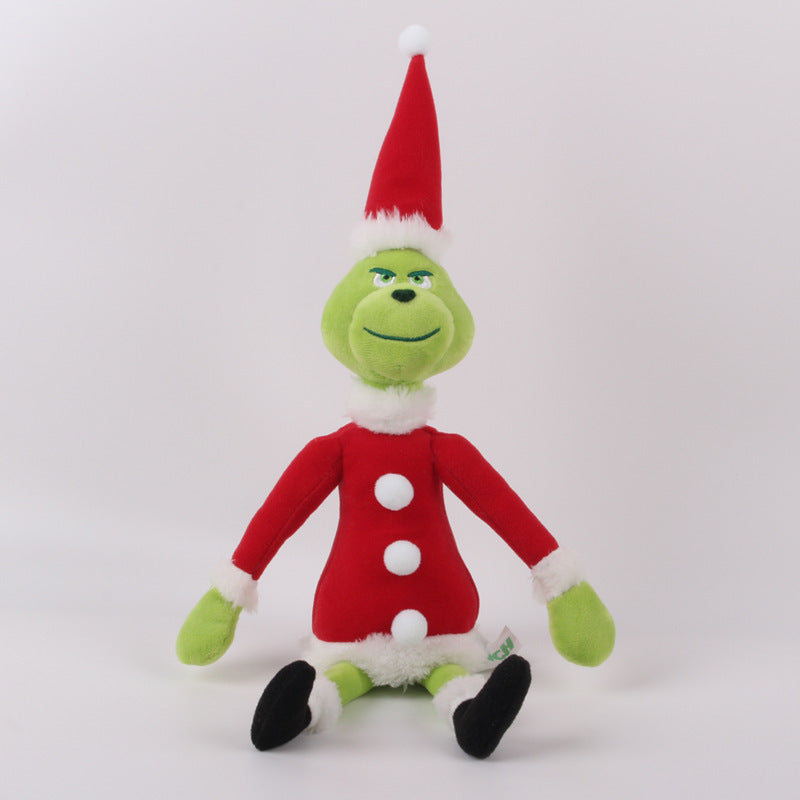 Soft Grinch Holiday Teddy Doll