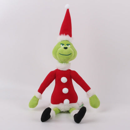 Soft Grinch Holiday Teddy Doll