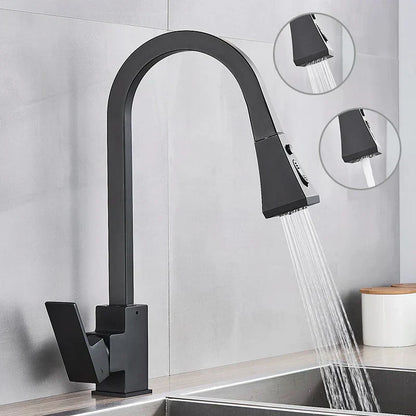 Contemporary Swing Kitchen Faucet – Sleek Stainless Steel Mixer Tap