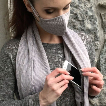 Cozy Scarf with Secret Pocket for Cold Weather
