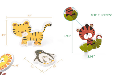 Colorful Animal Bath Time Playset