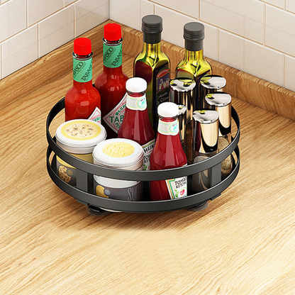Adjustable 360 Spin Storage Shelf Organizer
