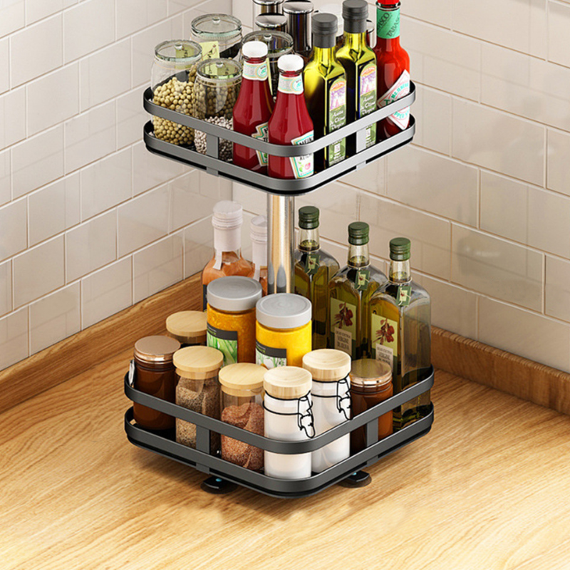 Adjustable 360 Spin Storage Shelf Organizer - Fesara