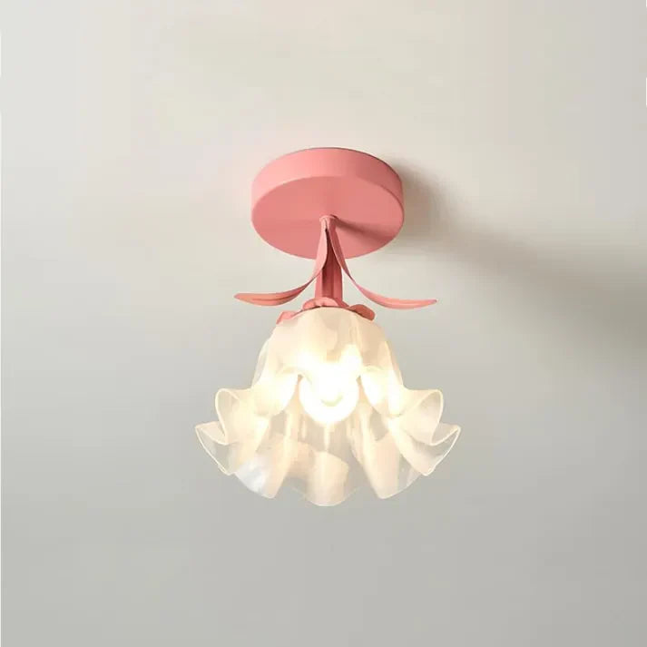 Small Floral Hanging Lamp - Fesara