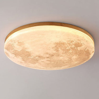 Glowing Moon Ceiling Light With Warm LED Glow