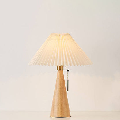 Simple Wooden Shade LED Desk Lamp