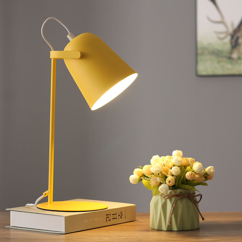 Sleek Brushed Metal Desk Lamp LED Light