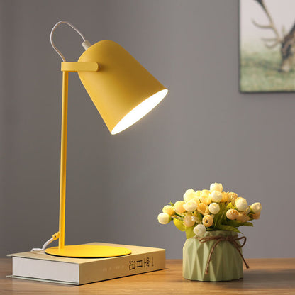 Sleek Brushed Metal Desk Lamp LED Light