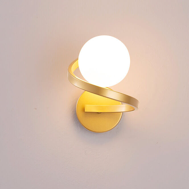 Elegant Metal Arc Wall Lamp