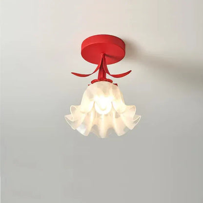 Small Floral Hanging Lamp