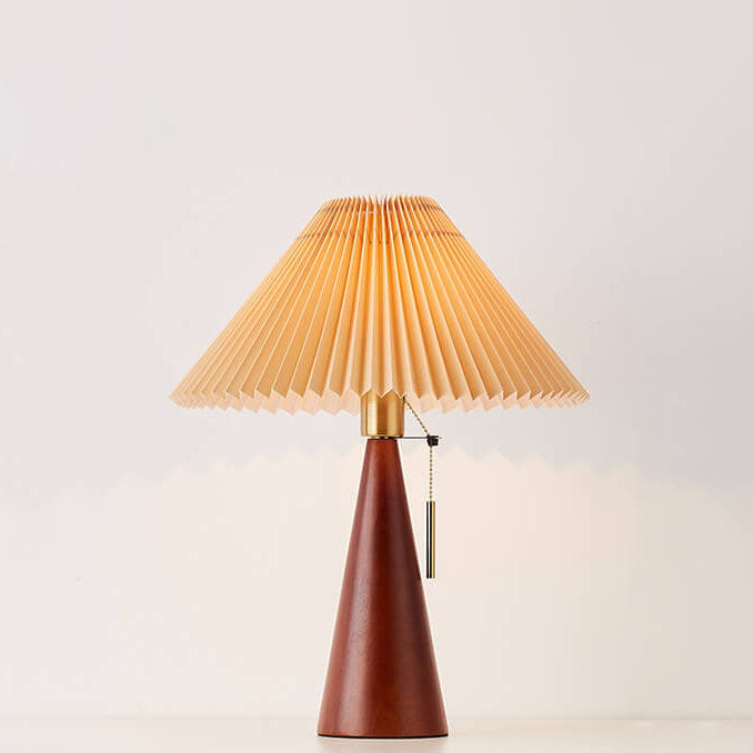 Simple Wooden Shade LED Desk Lamp