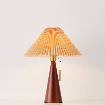 Simple Wooden Shade LED Desk Lamp
