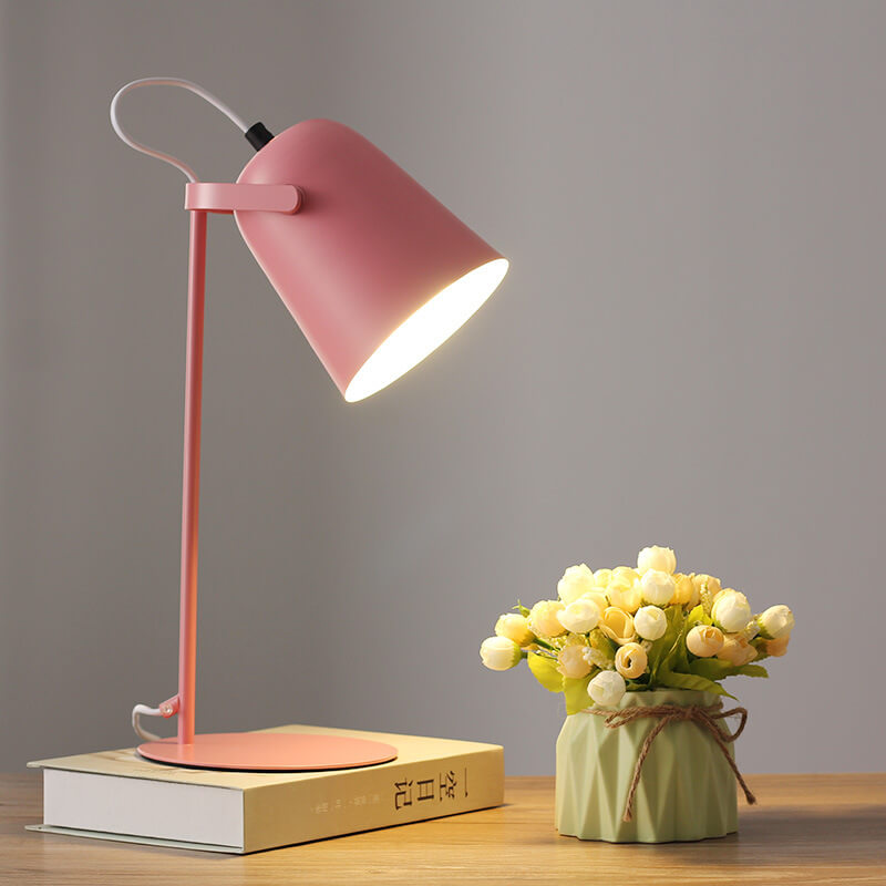 Sleek Brushed Metal Desk Lamp LED Light