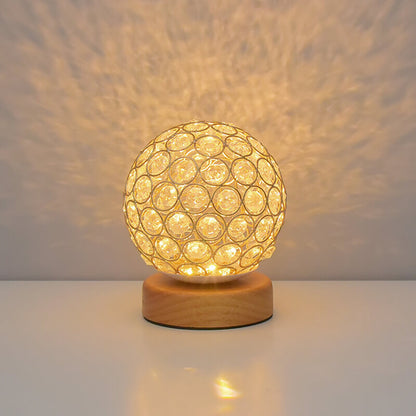 Compact USB Table Lamp with Warm Rechargeable Light