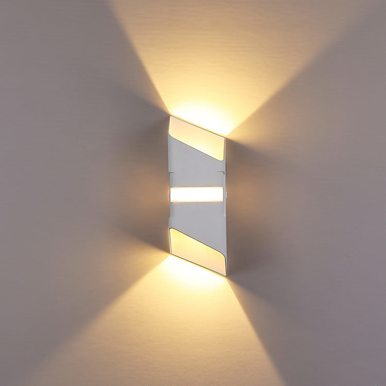 Modern Outdoor Wall Lamp - Weather-Resistant LED Wall Sconce with Up & Down Lighting-4