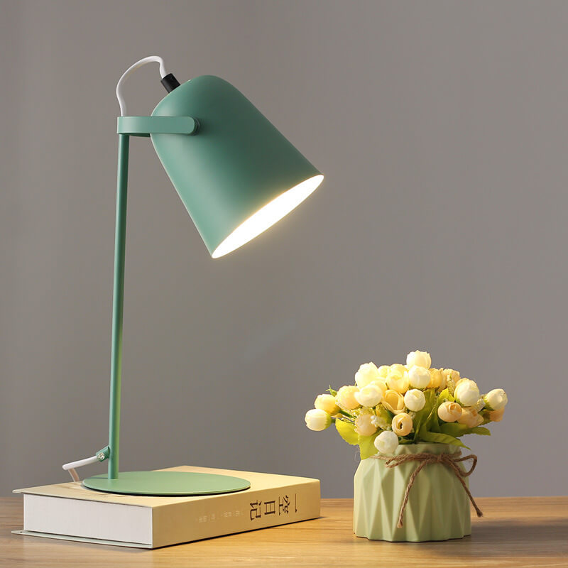 Sleek Brushed Metal Desk Lamp LED Light