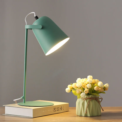 Sleek Brushed Metal Desk Lamp LED Light