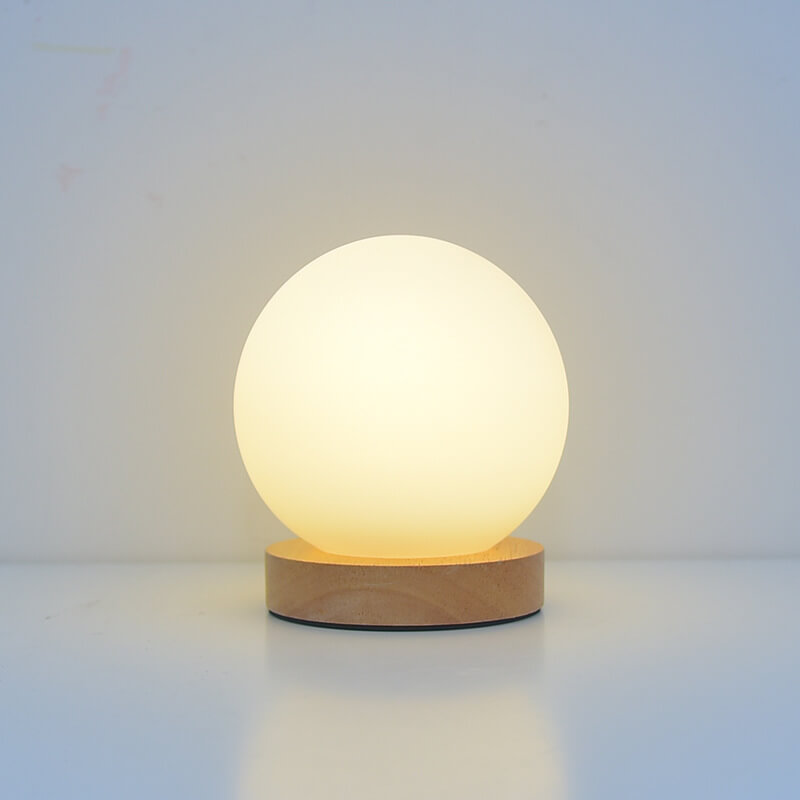 Compact USB Table Lamp with Warm Rechargeable Light