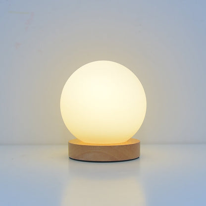 Compact USB Table Lamp with Warm Rechargeable Light