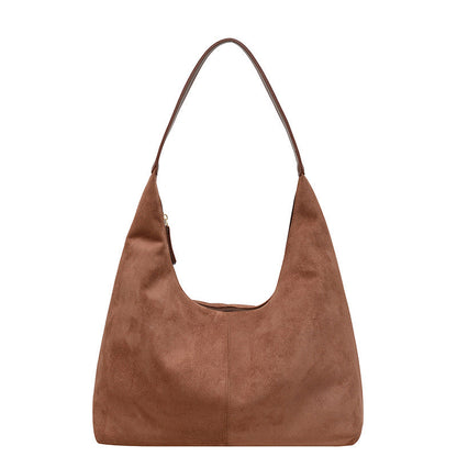 Luxurious Suede Crossbody Bag with Extra Storage