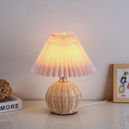 Soft Fabric Shade Nordic LED Bedside Lamp
