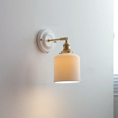 Classic Asian Style Metal 1-Light Wall Sconce