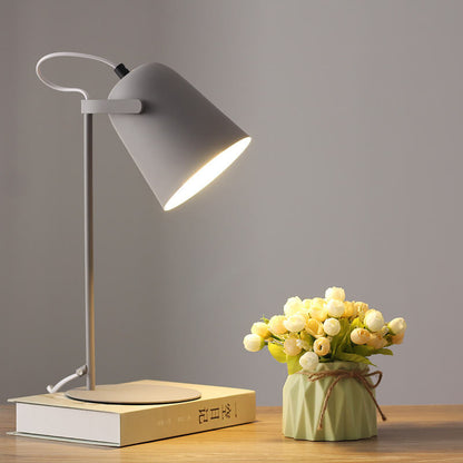 Sleek Brushed Metal Desk Lamp LED Light