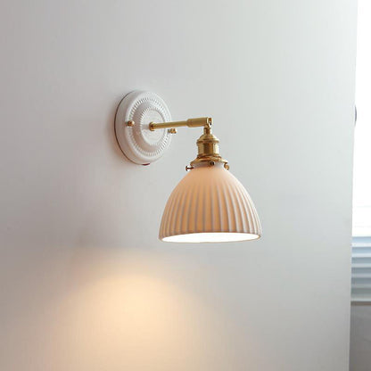 Classic Asian Style Metal 1-Light Wall Sconce