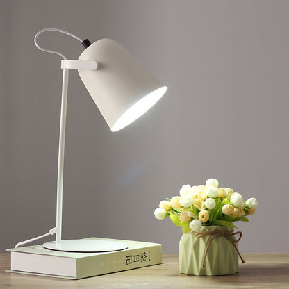 Sleek Brushed Metal Desk Lamp LED Light