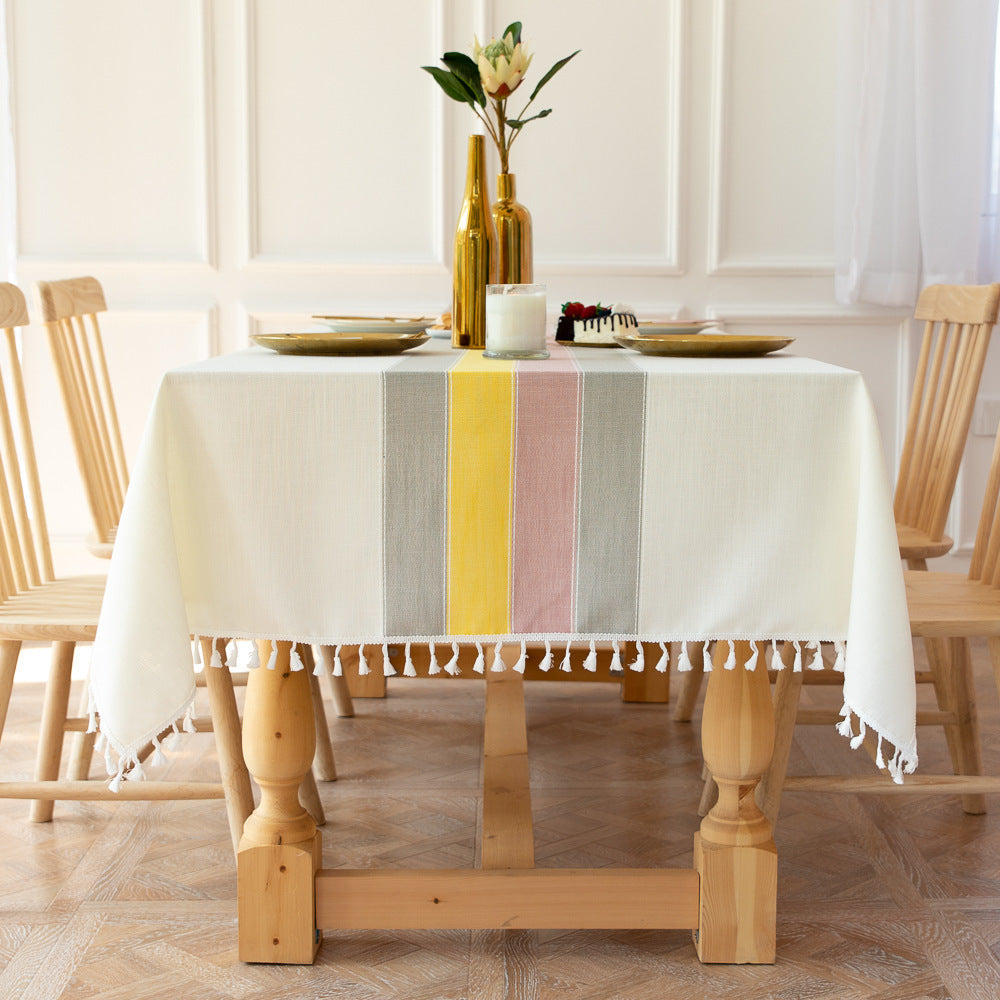 Easy Care Waterproof Tablecloth for Kitchen and Dining