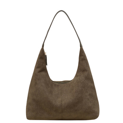 Luxurious Suede Crossbody Bag with Extra Storage