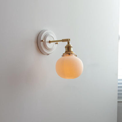 Classic Asian Style Metal 1-Light Wall Sconce