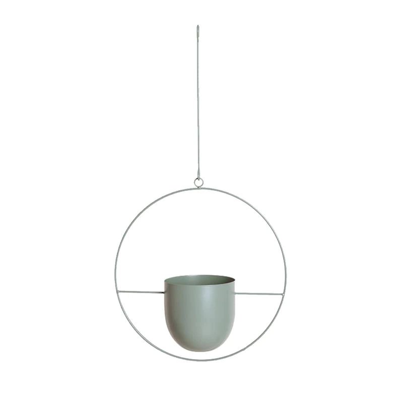 Stylish Metal Hanging Planter with Chain