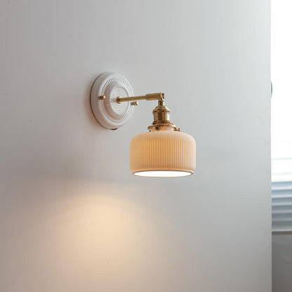 Classic Asian Style Metal 1-Light Wall Sconce