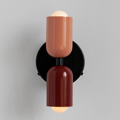 Contemporary Dual Head Wall Lamp
