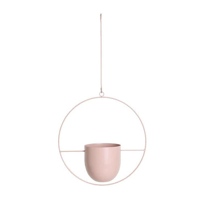 Stylish Metal Hanging Planter with Chain