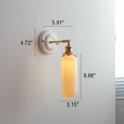 Classic Asian Style Metal 1-Light Wall Sconce