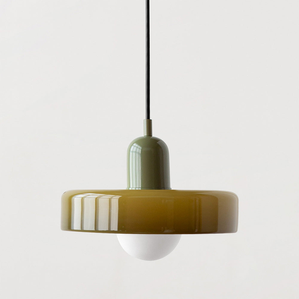 Vibrant Glass Hanging Light