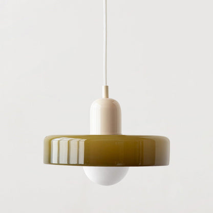 Vibrant Glass Hanging Light