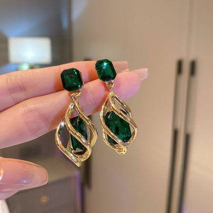 Luxurious Crystal Drop Tassel Earrings for Women