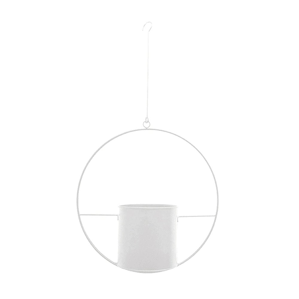 Stylish Metal Hanging Planter with Chain
