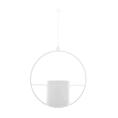 Stylish Metal Hanging Planter with Chain