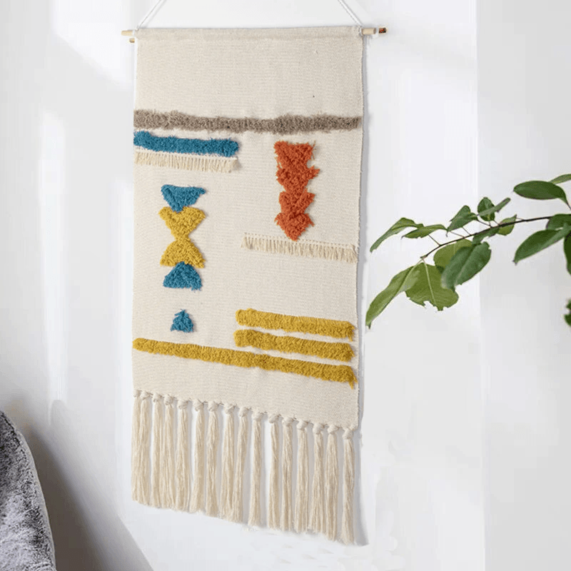 Stylish Patterned Textured Wall Rug