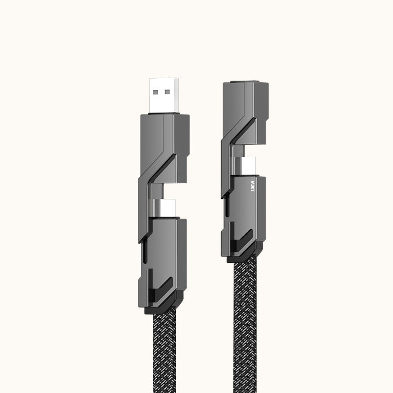 Premium 4-in-1 Braided Fast Charging Cable