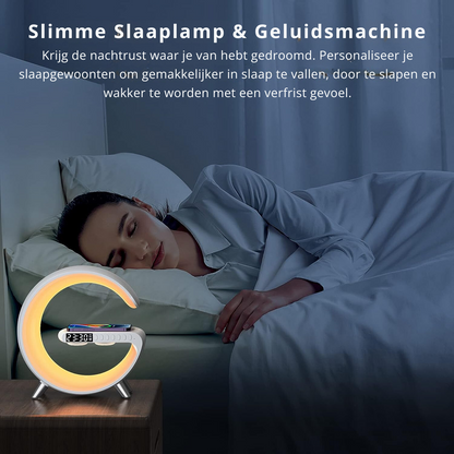 Smart Alarm Clock Radio with USB Charger