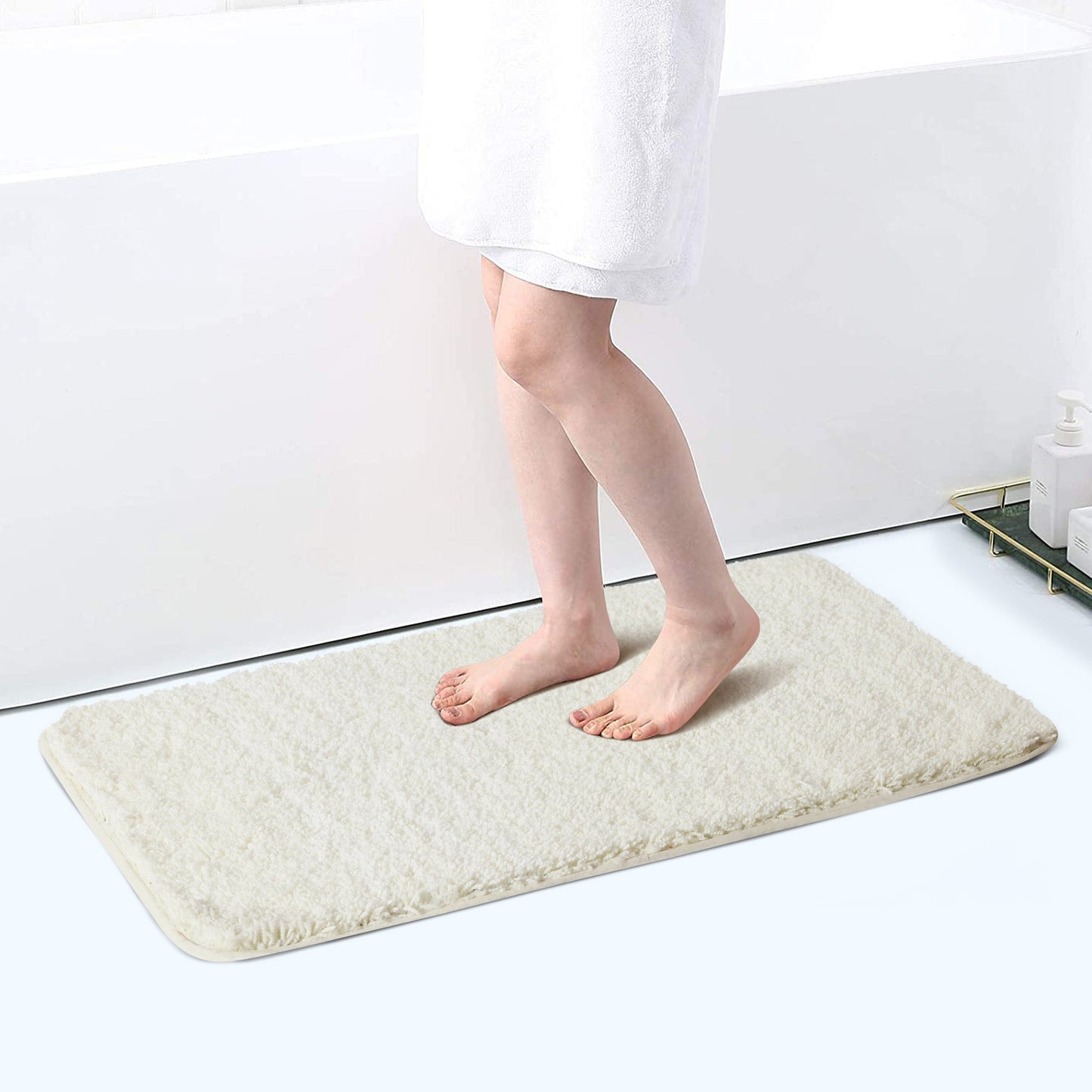 Luxury Microfiber Bathroom Mat – Soft Anti-Slip Floor Mat