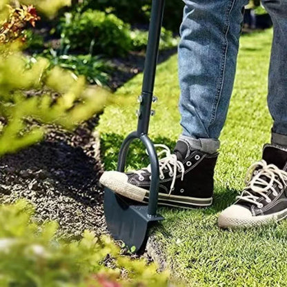 Manual Lawn Edger Tool with Curved Blade